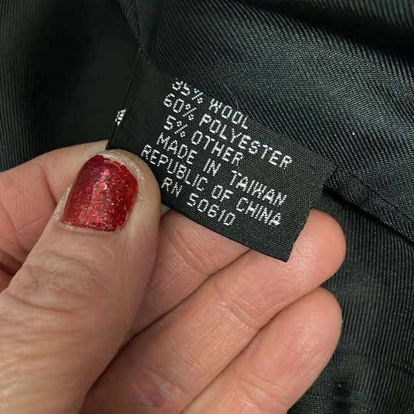 Vintage 80s wool plaid tailored blazer - Picture 9 of 10